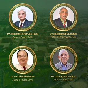 Aga Khan University Celebrates National Pride and Salutes Faculty’s Service to Pakistan KARACHI: On the occasion of Pakistan’s 78th Independence Day, Aga Khan University marked the national celebration with a heartfelt tribute to its faculty and staff who have played a vital role in the country’s progress. The event reflected the University’s long-standing mission to serve the nation through education, healthcare, and social development. Since its inception, Aga Khan University has remained committed to uplifting communities across Pakistan. With the directions of its Chancellors, in 1991 the Government of Pakistan acknowledged the first recognition to the institution just after eight years of its establishment. Over the years, its faculty and staff have collectively earned 31 prestigious civil awards, honouring their exceptional service to the country. The University’s contributions span a wide spectrum: pioneering efforts to combat malnutrition and stunting, advancing healthcare standards, improving educational opportunities, and responding to national crises. It could be earthquakes, floods or an entire pandemic and Aga Khan University was always on the frontline to conduct relief and recovery operations, standing by the people of Pakistan. Speaking on the occasion, the University leadership expressed pride in these achievements and reaffirmed its pledge to continue building a brighter, stronger future for the nation. This Independence Day celebration not only honoured the institution’s legacy but also highlighted its unwavering commitment to Pakistan’s development.