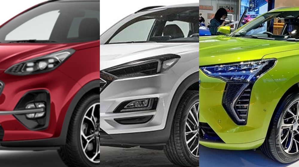 Haval Jolion vs. Kia Sportage FWD against Hyundai Tucson GLS Sport